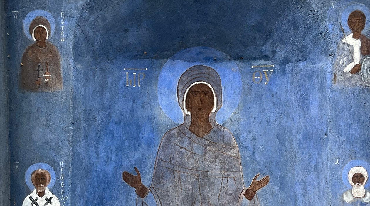 obraz nagrobka - zbliżenie