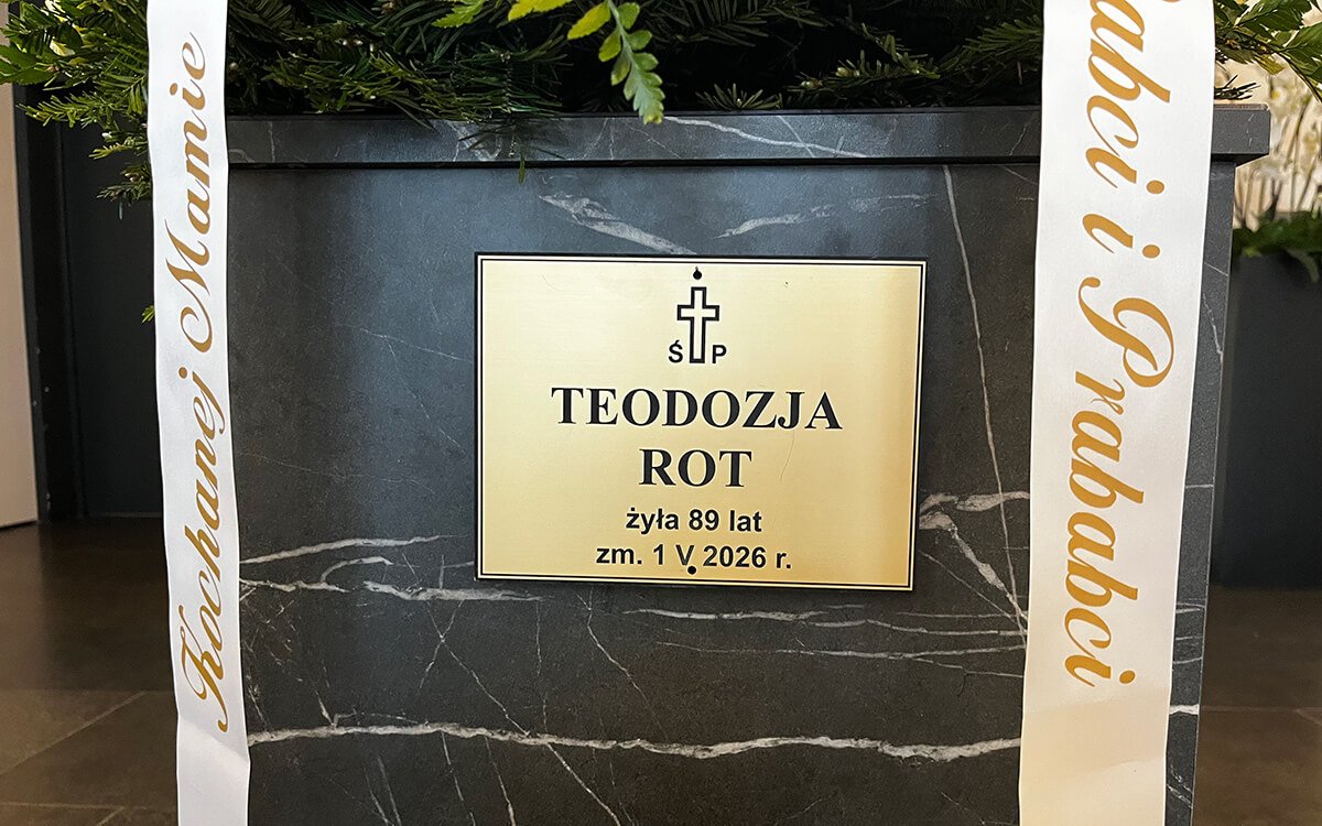 Ś P Teodozja Rot, żyła 89 lat